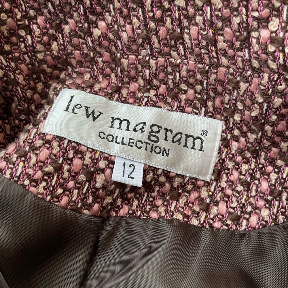 Lew Magran Elegant Tweed Women's Coat - Picture 7 of 10